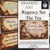 PPW - Framed Art Regency Set The Tea (ADD)