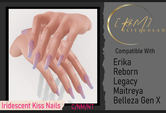 [ReM]  Iridescent Kiss Nails