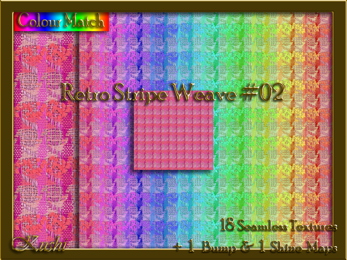 Retro Stripe Weave #02 Texture Pack