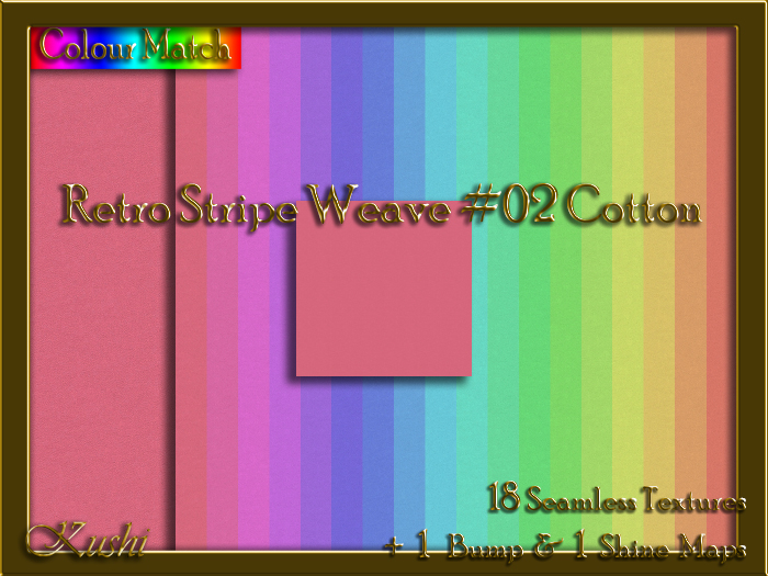 Retro Stripe Weave #02 COTTON Texture Pack