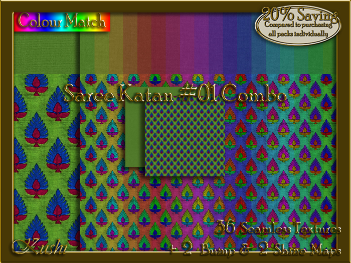 Saree Katan #01 COMBO Texture Bundle
