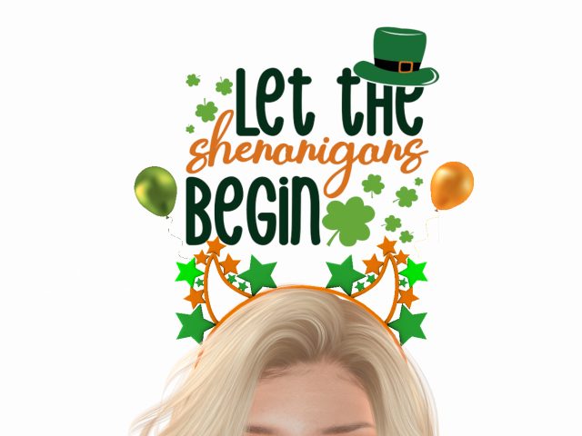 St Patrick's Day Headband With Resizer