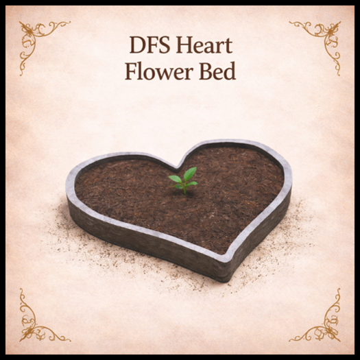 DFS Heart Flower Bed - ACTUAL ITEM
