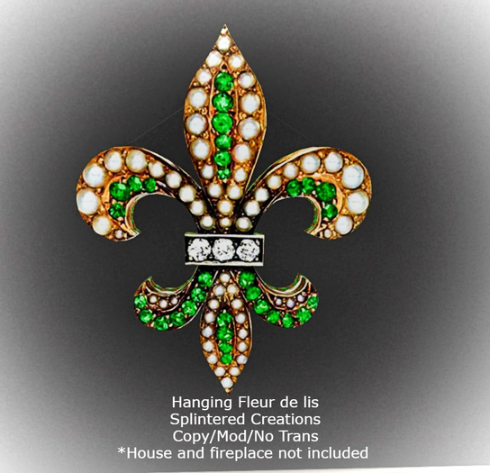 Hanging Fleur de lis 