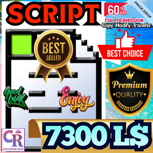 Commercial Smart Counter Display System – Full Perm Display Script ( With Notecard of How to Use This Script & its Benef