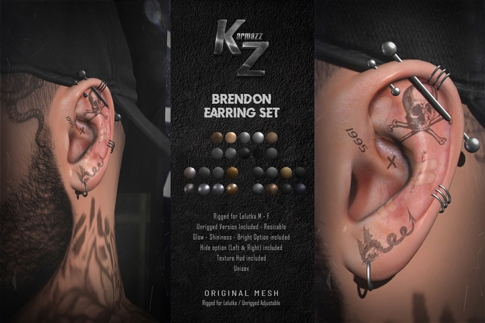 KARMAZZ - Brendon Earring Set - M
