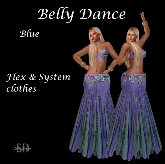 Belly dance Blue