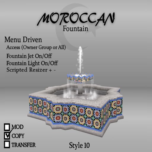 Moroccan fountain 10