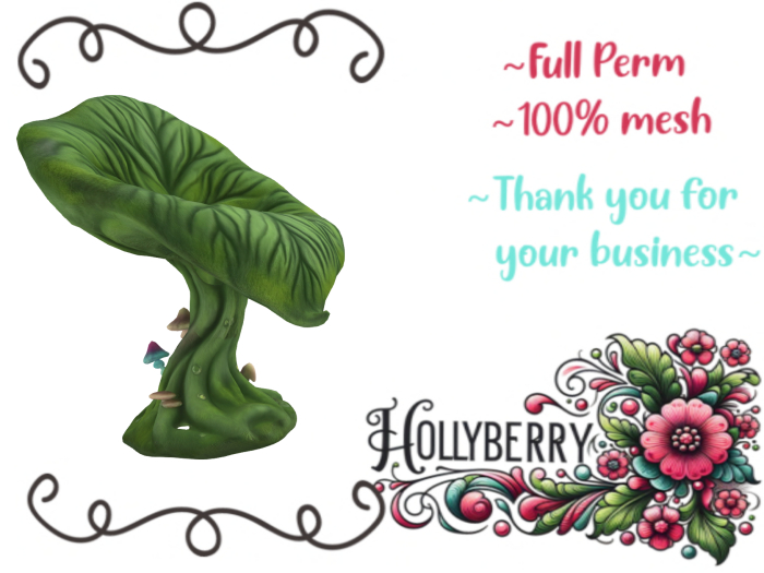 HB: Fairy Leaf Chair Stool FuLL PERM