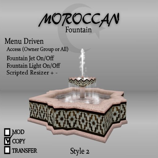 Moroccan fountain 2