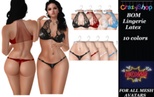 Crazy BOM Lingerie Latex