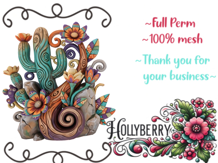 HB: Patchwork Whimsy Cactus FuLL PERM
