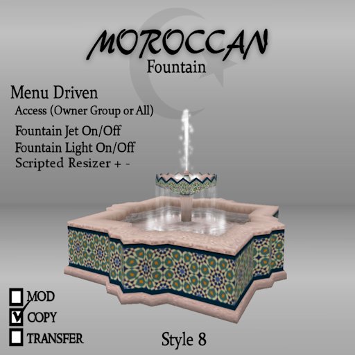 Moroccan fountain 8