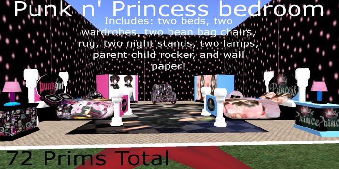 punk n princess bedroom