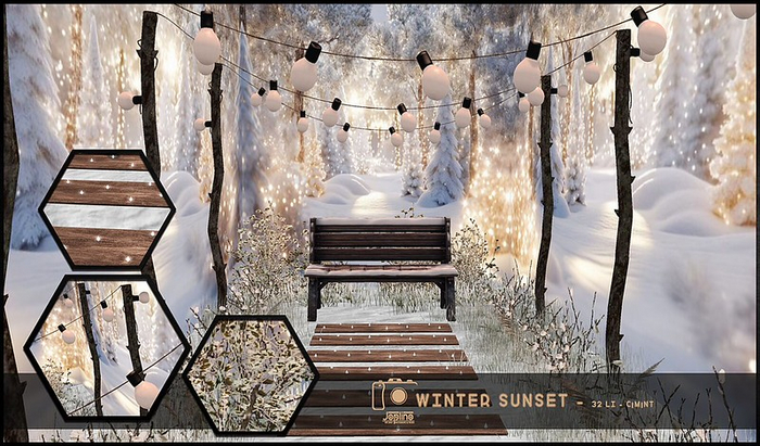 Joplino Backdrop Winter Sunset