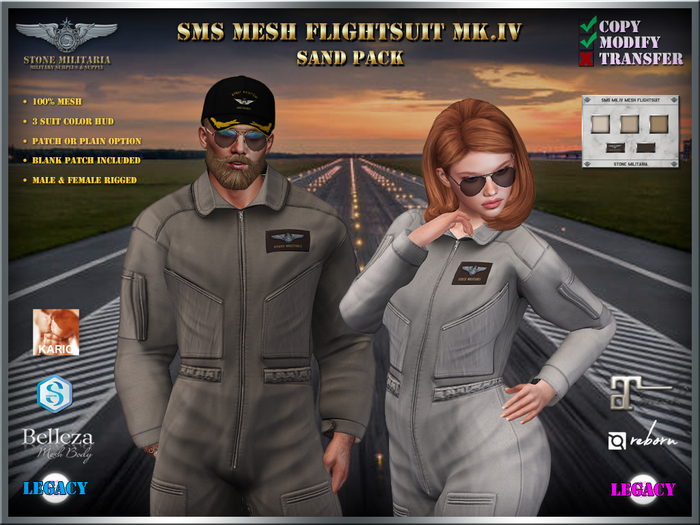 SMS Mk.IV Mesh Flightsuit - SAND Pack