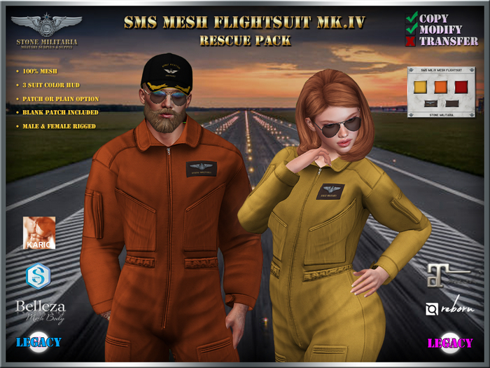 SMS Mk.IV Mesh Flightsuit - RESCUE Pack