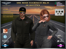 SMS Mk.IV Mesh Flightsuit - OD GREEN Pack