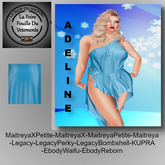 ** DC ** ROBE ADELINE N12 _ V.1 _ BLEU_"UNPACKER /HUD"
