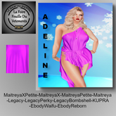 ** DC ** ROBE ADELINE N16 _ V.1 _ VIOLET FLUO_"UNPACKER /HUD"