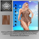 ** DC ** ROBE ADELINE N18 _ V.1 _ MARRON_"UNPACKER /HUD"