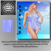 ** DC ** ROBE ADELINE N19 _ V.1 _ BLEU CIEL_"UNPACKER /HUD"