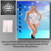 ** DC ** ROBE ADELINE N22 _ V.1 _ blanc/rouge_"UNPACKER /HUD"