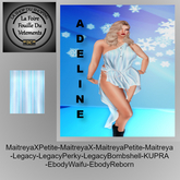 ** DC ** ROBE ADELINE N23 _ V.1 _ bleu rayure_"UNPACKER /HUD"
