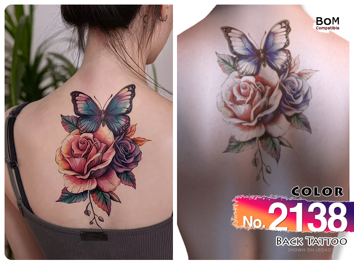 (Back Tattoo) No.2138 Color