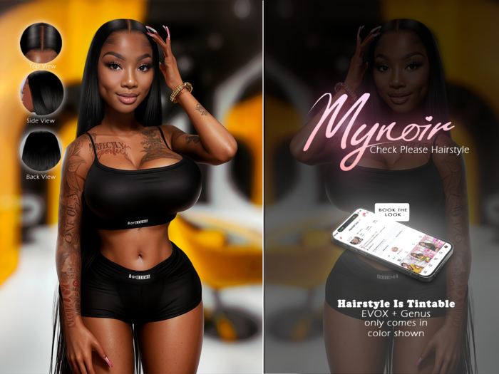 MYNOIR. CHECK PLEASE HAIRSTYLE
