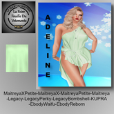 ** DC ** ROBE ADELINE N8 _ V.1 _ VERT PALE_"UNPACKER /HUD"