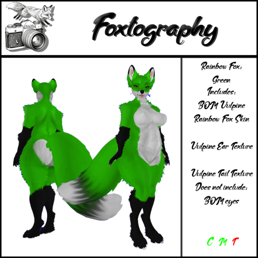 Foxtography Rainbow Fox: Green