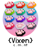 {Vixen} - Kitty Beans Throw Pillow - { #14 Fat Pack }