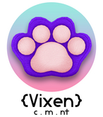 {Vixen} - Kitty Beans Throw Pillow - { #08 Royal }