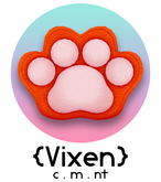 {Vixen} - Kitty Beans Throw Pillow - { #02 Carrot }