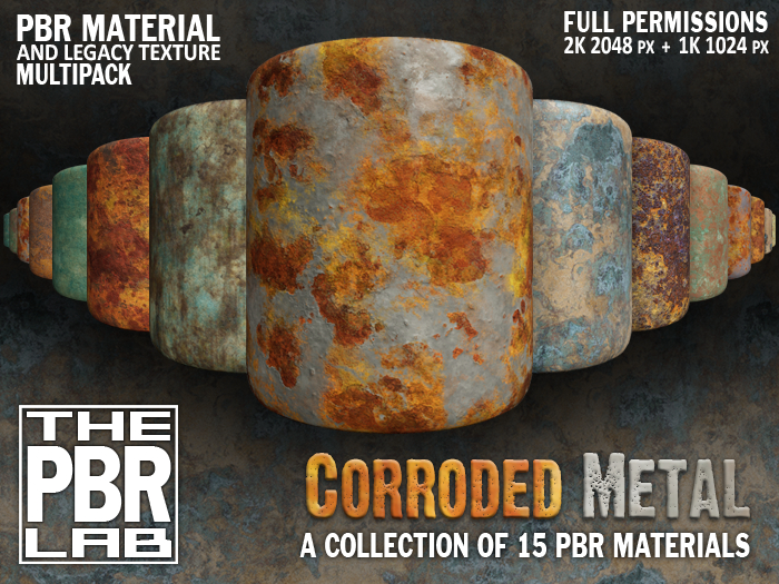 The PBR Lab - Corroded Metal Multipack