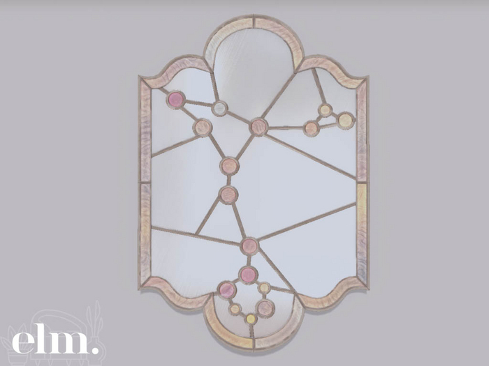 Elm. Star Sign Mirrors//Pisces