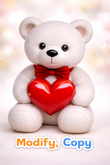 Little Me Heart Teddy Crate