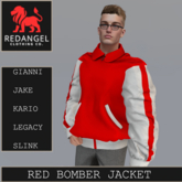 Red & White Bomber Jacket