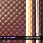 onyx.pixel - Materials - Quilted Leather - Warm Neutral Pack