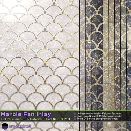 onyx.pixel - Materials - Marble Fan Inlay - Cool Neutral Pack