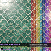 onyx.pixel - Materials - Marble Fan Inlay - Jewel Tone Pack