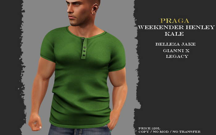 Praga Weekender Henley - Kale