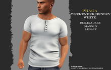 Praga Weekender Henley - White