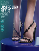 Lustre Link Heels by LAP (Black)