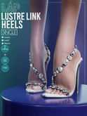 Lustre Link Heels by LAP (Silver)