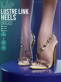 Lustre Link Heels by LAP (Gold)