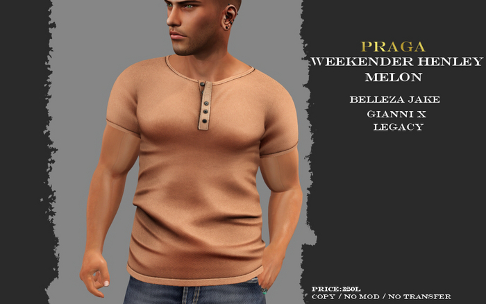 Praga Weekender Henley - Melon