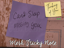 CAN'T SLEEP MISSING YOU - Thinking of You Sticky Note