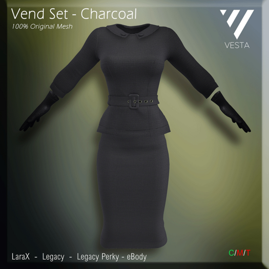 VESTA - Vend Set - Charcoal
